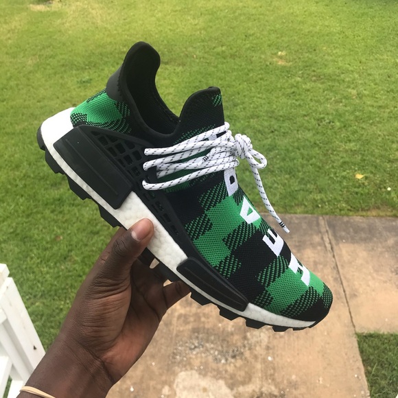 human race green plaid